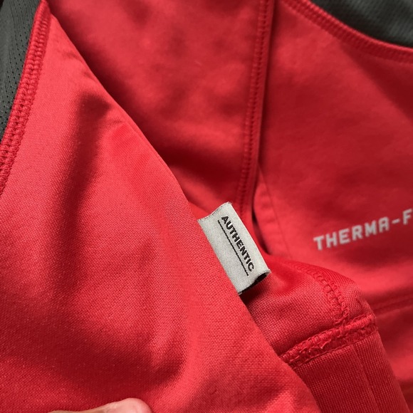 The Ohio State Buckeyes Nike Therma-Fit Mens L Red Fleece Pullover Sweatshirt - Picture 9 of 10